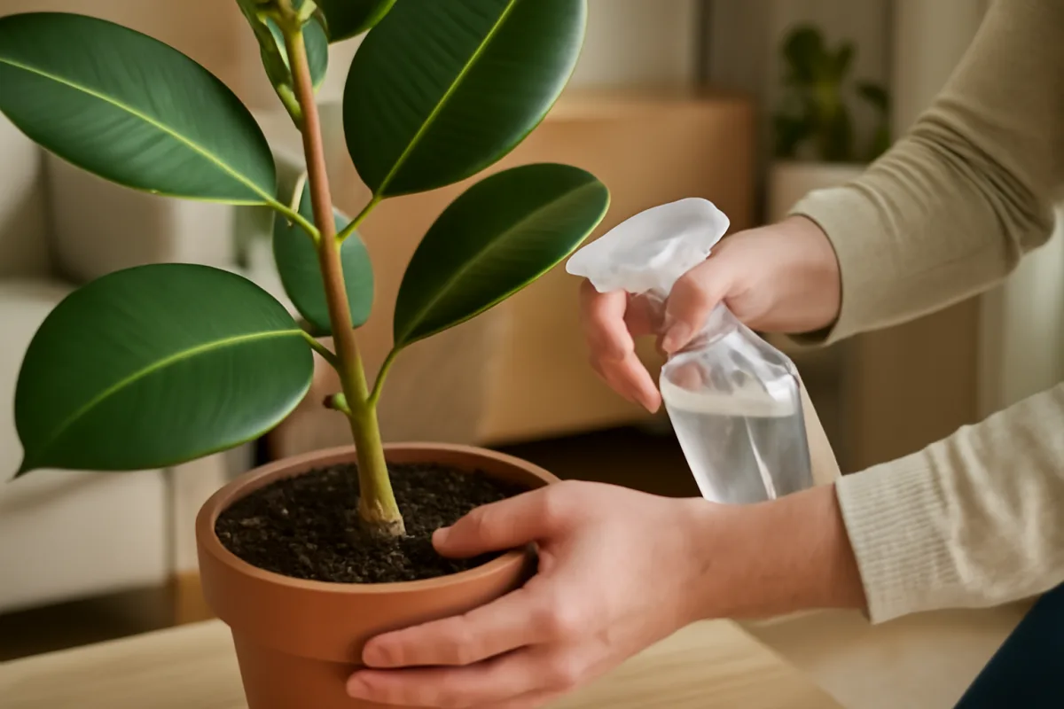 Cura del ficus in casa: il gesto settimanale che ne rafforza le radici